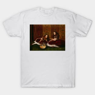 Leisure Hours by John Everett Millais T-Shirt